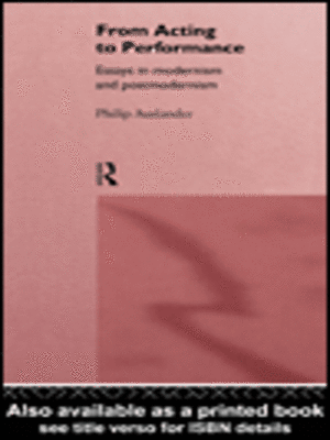 cover image of From Acting to Performance